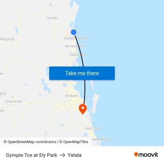 Gympie Tce at Ely Park to Yatala map