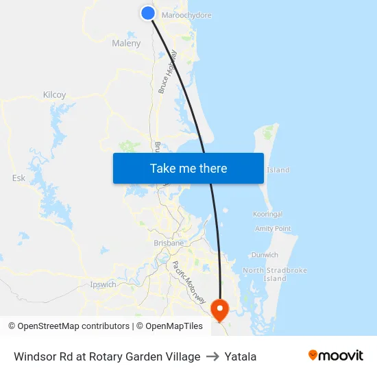 Windsor Rd at Rotary Garden Village to Yatala map