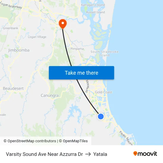 Varsity Sound Ave Near Azzurra Dr to Yatala map