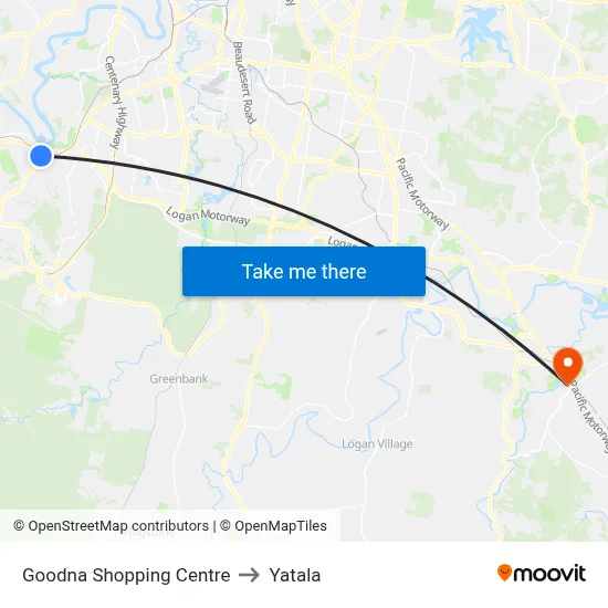 Goodna Shopping Centre to Yatala map