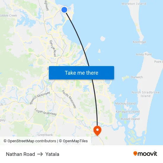 Nathan Road to Yatala map