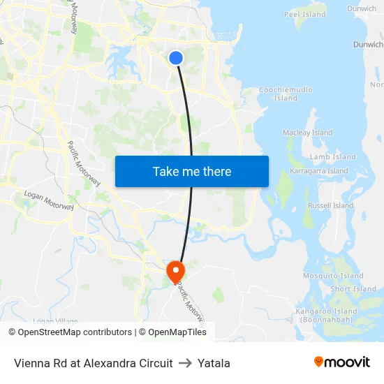 Vienna Rd at Alexandra Circuit to Yatala map