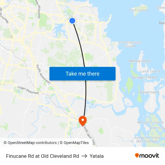 Finucane Rd at Old Cleveland Rd to Yatala map