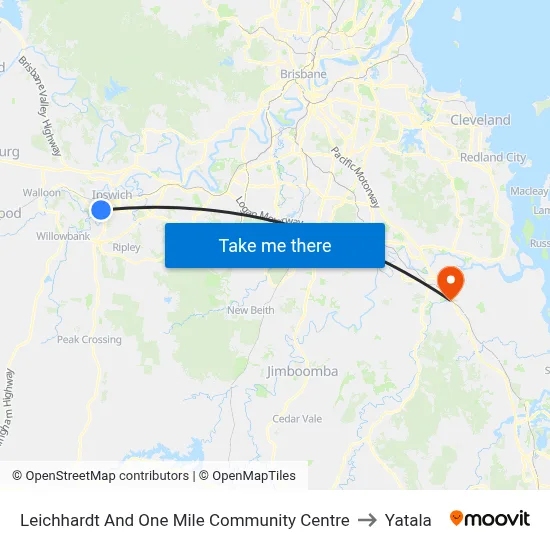 Leichhardt And One Mile Community Centre to Yatala map