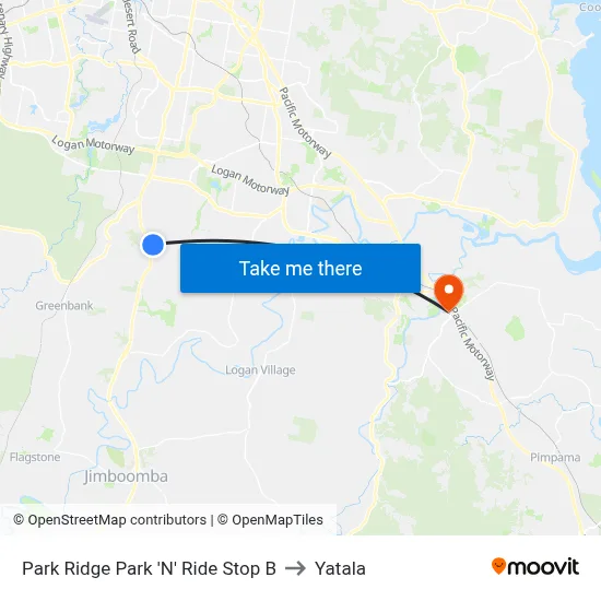 Park Ridge Park 'N' Ride Stop B to Yatala map