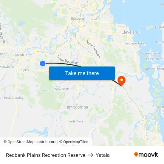 Redbank Plains Recreation Reserve to Yatala map