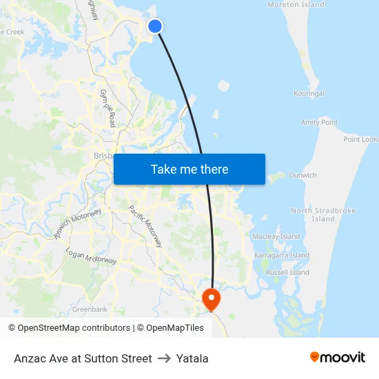 Anzac Ave at Sutton Street to Yatala map