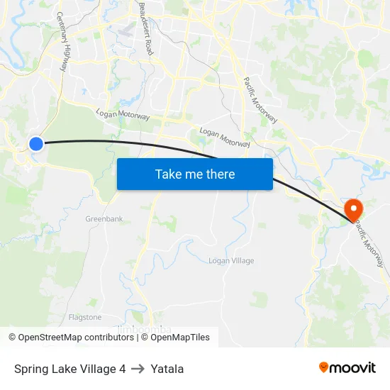 Spring Lake Village 4 to Yatala map