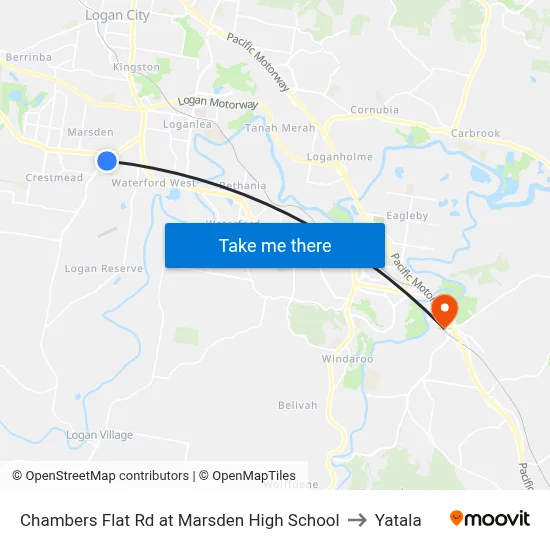 Chambers Flat Rd at Marsden High School to Yatala map