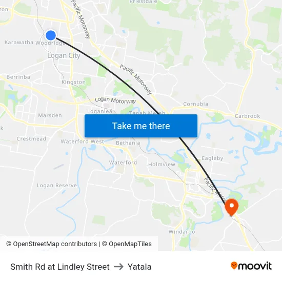 Smith Rd at Lindley Street to Yatala map