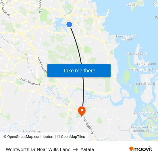Wentworth Dr Near Wills Lane to Yatala map