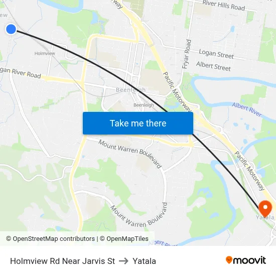 Holmview Rd Near Jarvis St to Yatala map