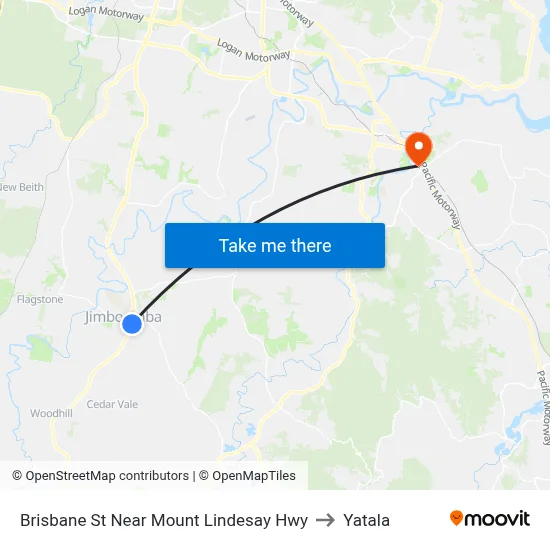Brisbane St Near Mount Lindesay Hwy to Yatala map