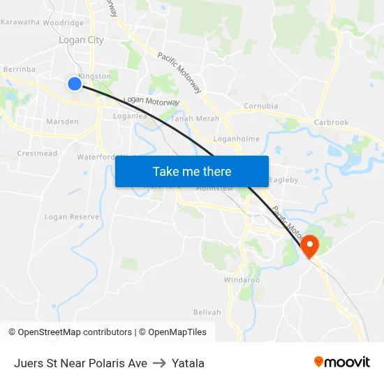 Juers St Near Polaris Ave to Yatala map