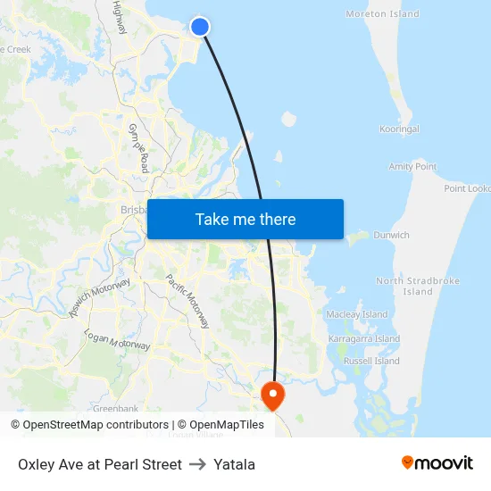 Oxley Ave at Pearl Street to Yatala map