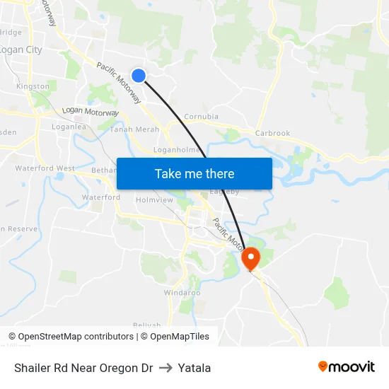 Shailer Rd Near Oregon Dr to Yatala map