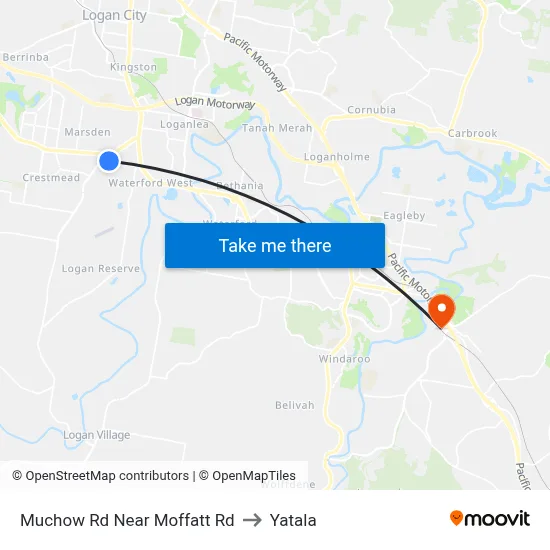 Muchow Rd Near Moffatt Rd to Yatala map
