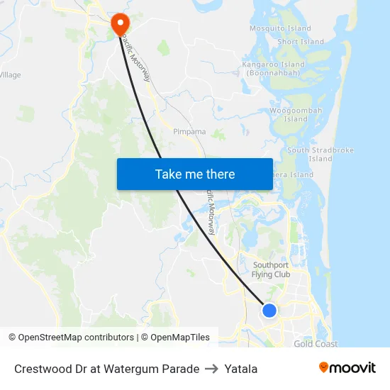 Crestwood Dr at Watergum Parade to Yatala map