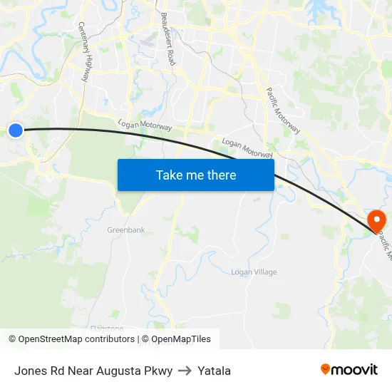 Jones Rd Near Augusta Pkwy to Yatala map