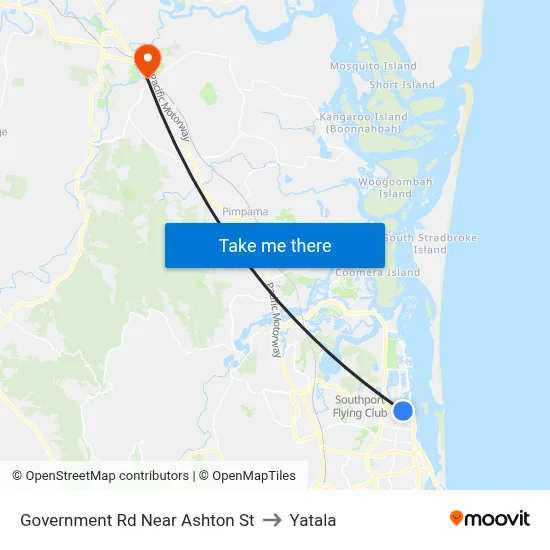 Government Rd Near Ashton St to Yatala map