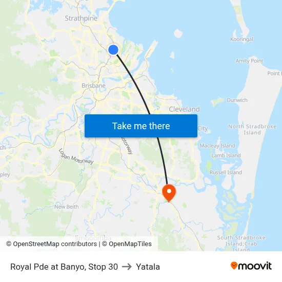 Royal Pde at Banyo, Stop 30 to Yatala map