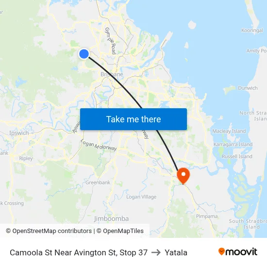 Camoola St Near Avington St, Stop 37 to Yatala map