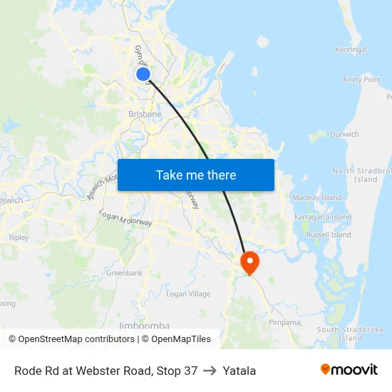 Rode Rd at Webster Road, Stop 37 to Yatala map