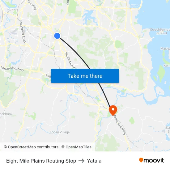 Eight Mile Plains Routing Stop to Yatala map