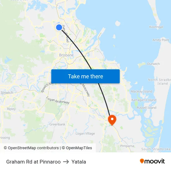 Graham Rd at Pinnaroo to Yatala map