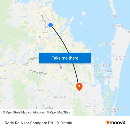 Rode Rd Near Sandgate Rd to Yatala map