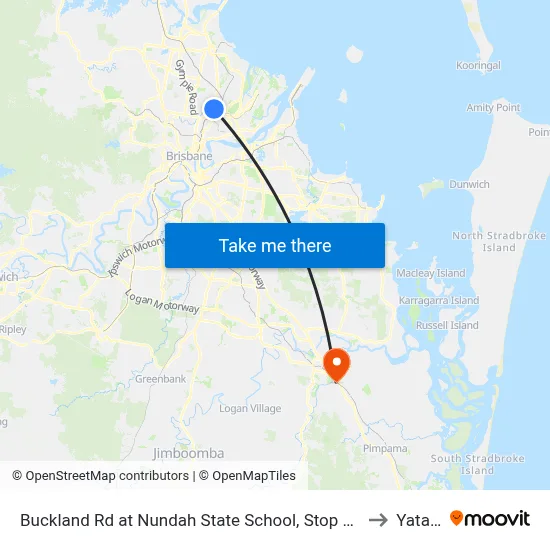 Buckland Rd at Nundah State School, Stop 38a to Yatala map