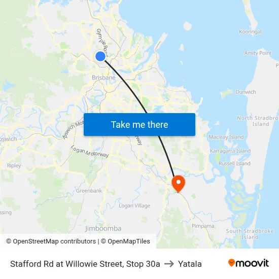 Stafford Rd at Willowie Street, Stop 30a to Yatala map
