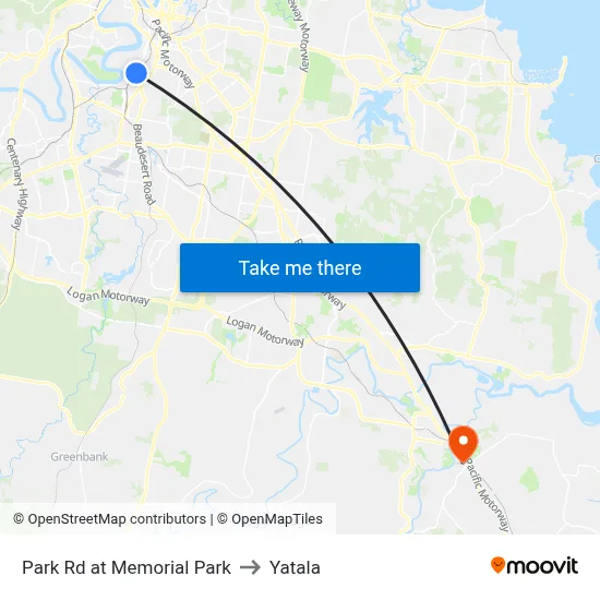 Park Rd at Memorial Park to Yatala map