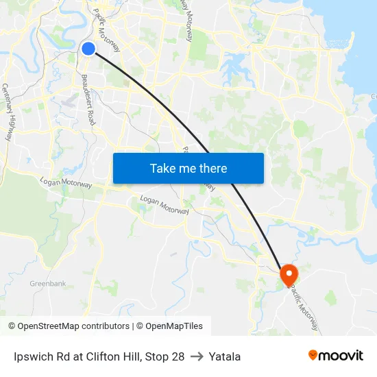 Ipswich Rd at Clifton Hill, Stop 28 to Yatala map