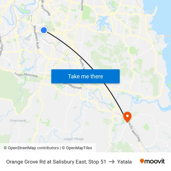 Orange Grove Rd at Salisbury East, Stop 51 to Yatala map