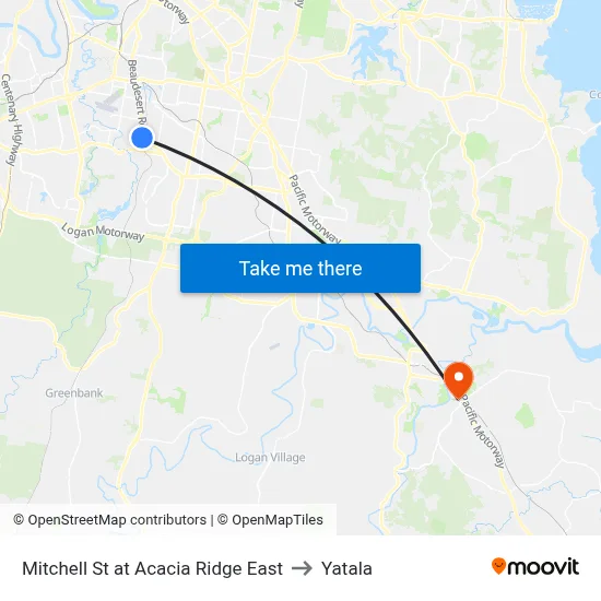 Mitchell St at Acacia Ridge East to Yatala map