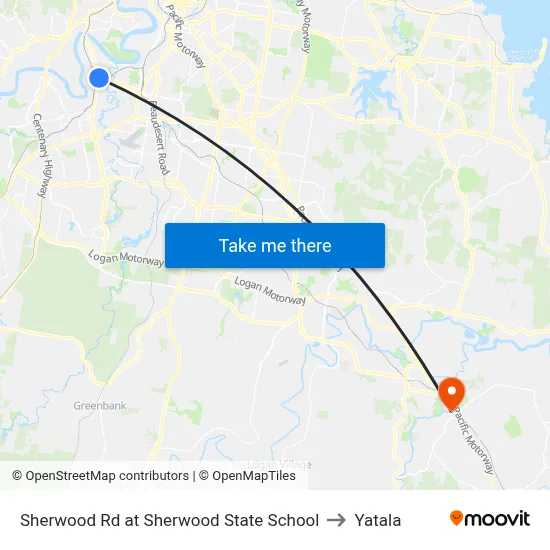 Sherwood Rd at Sherwood State School to Yatala map