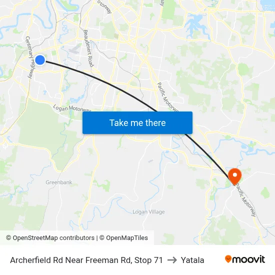 Archerfield Rd Near Freeman Rd, Stop 71 to Yatala map