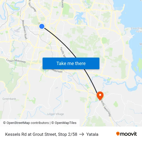 Kessels Rd at Grout Street, Stop 2/58 to Yatala map