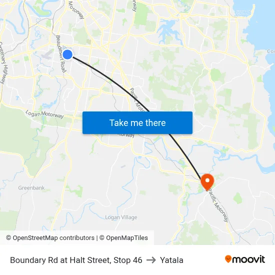 Boundary Rd at Halt Street, Stop 46 to Yatala map