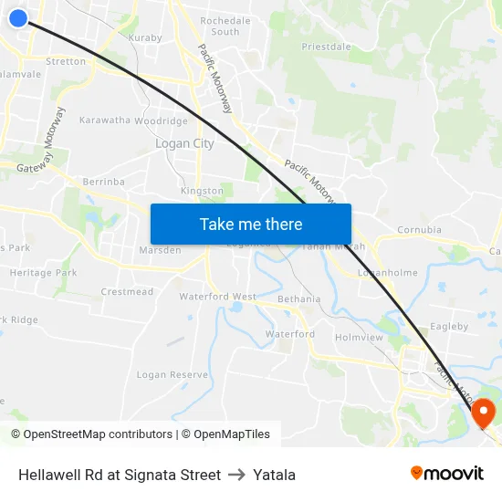 Hellawell Rd at Signata Street to Yatala map