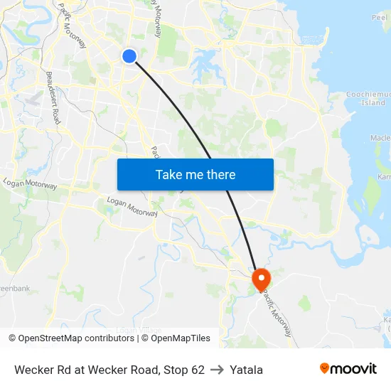 Wecker Rd at Wecker Road, Stop 62 to Yatala map