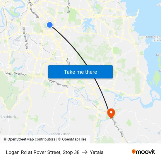 Logan Rd at Rover Street, Stop 38 to Yatala map