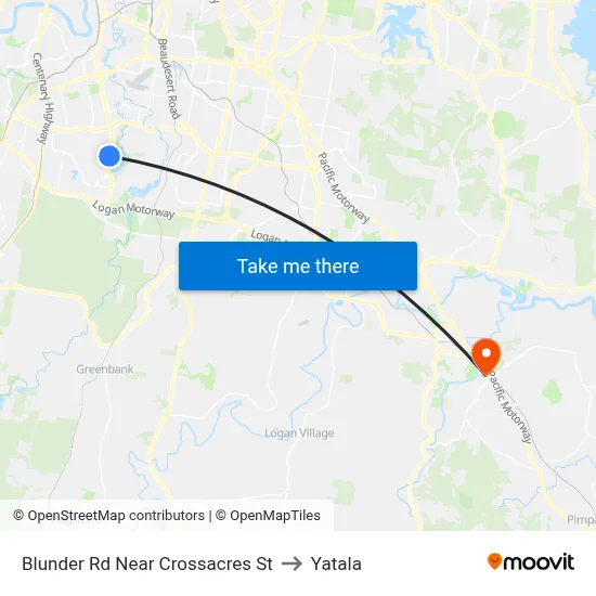 Blunder Rd Near Crossacres St to Yatala map