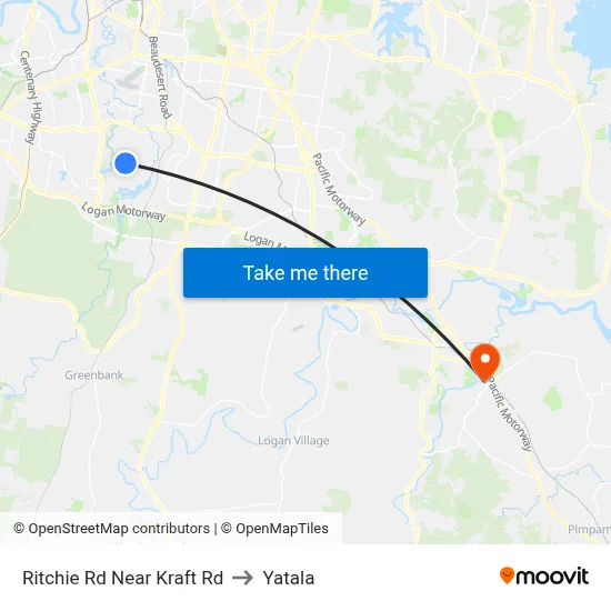 Ritchie Rd Near Kraft Rd to Yatala map