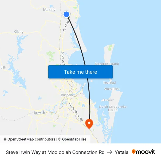 Steve Irwin Way at Mooloolah Connection Rd to Yatala map
