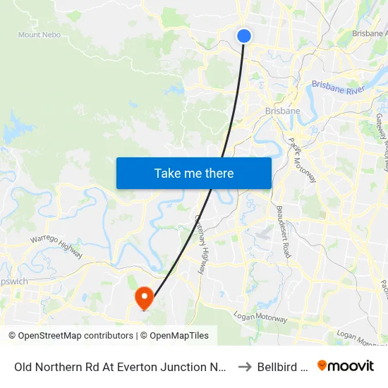 Old Northern Rd At Everton Junction Near Drake St to Bellbird Park map