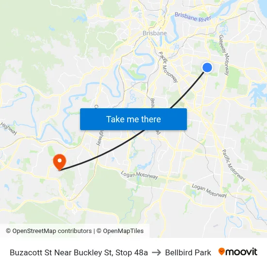 Buzacott St Near Buckley St, Stop 48a to Bellbird Park map