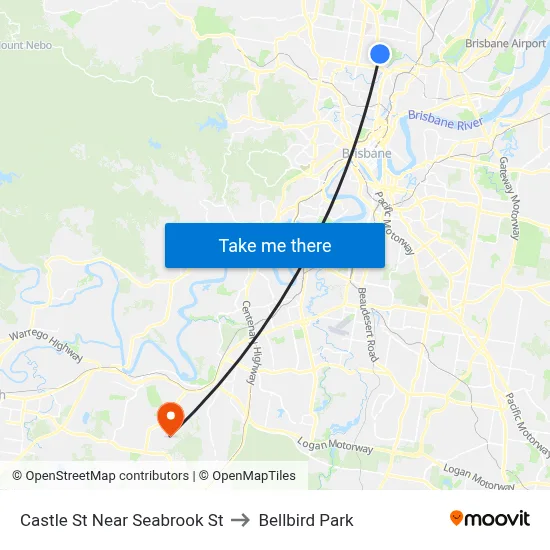 Castle St Near Seabrook St to Bellbird Park map