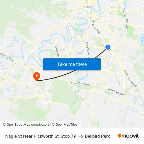 Nagle St Near Pickworth St, Stop 79 to Bellbird Park map
